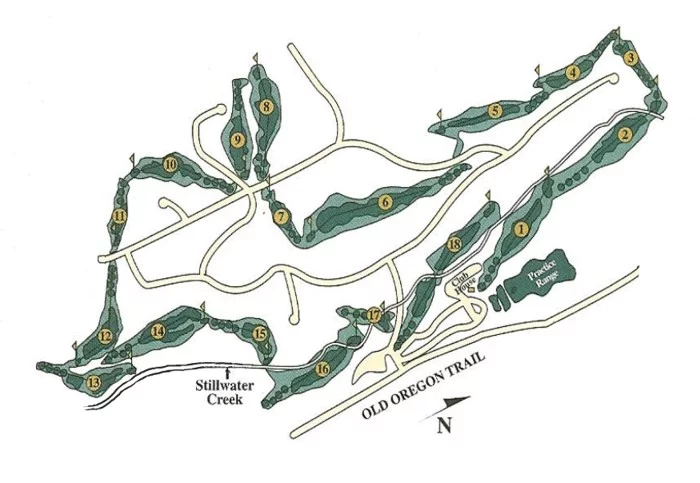 Tierra Oaks Golf Course - overall layout